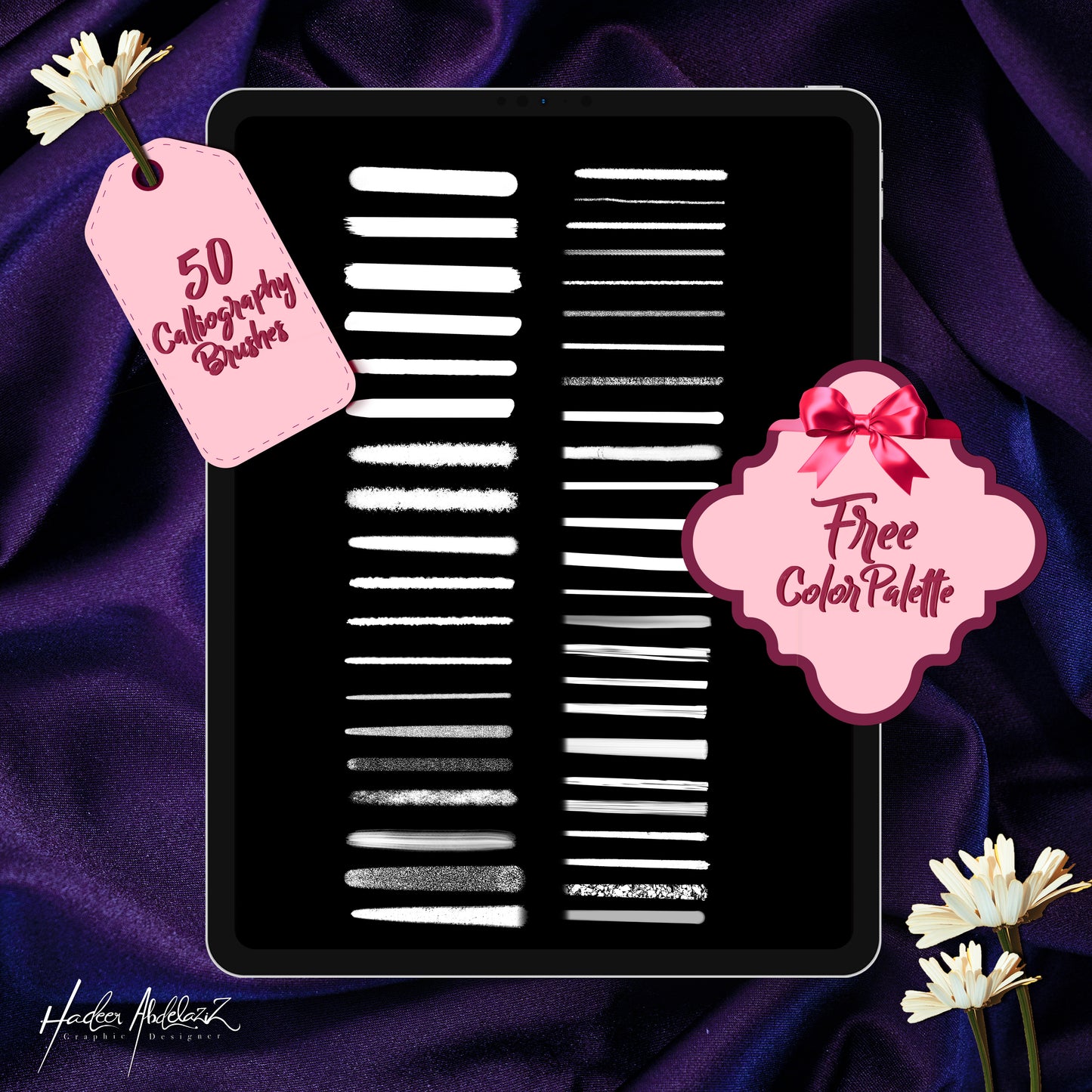 Calligraphy Drawing Lettering Brushes set for Procreate