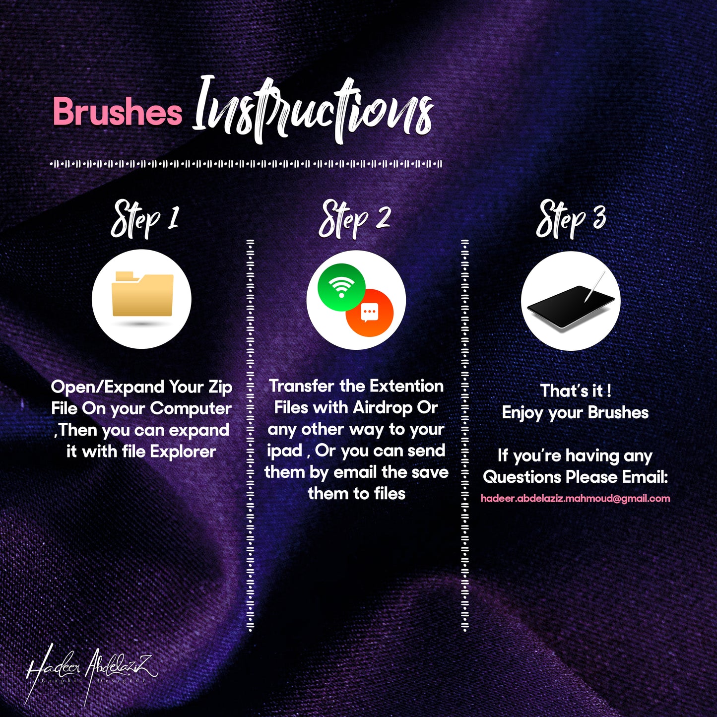 Calligraphy Drawing Lettering Brushes set for Procreate