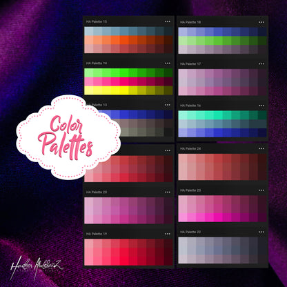 Glitter-foil-bundle-metallic-lettering-calligraphy-procreate-brushes-offer-sale-paint-shiny-texture