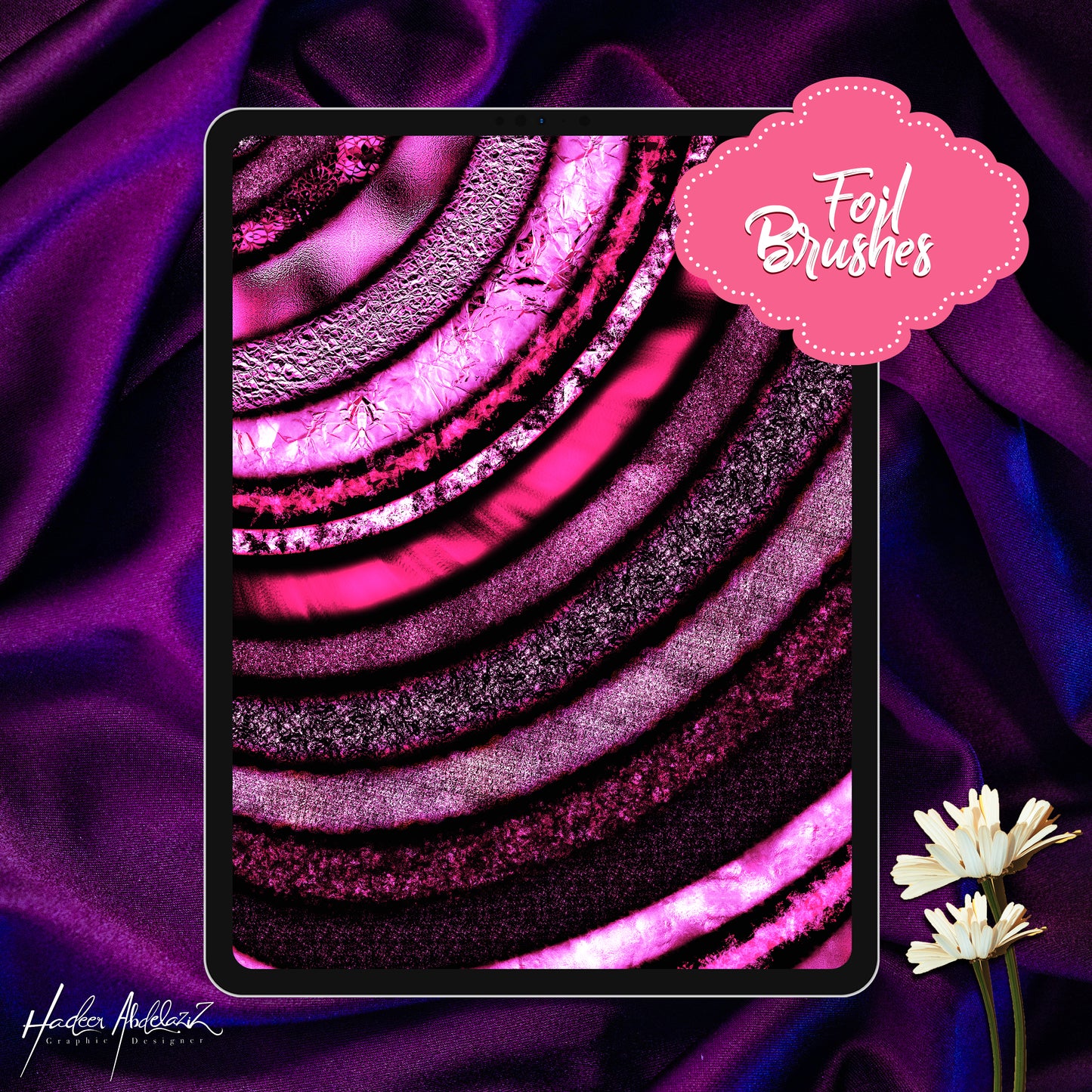 Glitter-foil-bundle-metallic-lettering-calligraphy-procreate-brushes-offer-sale-paint-shiny-texture