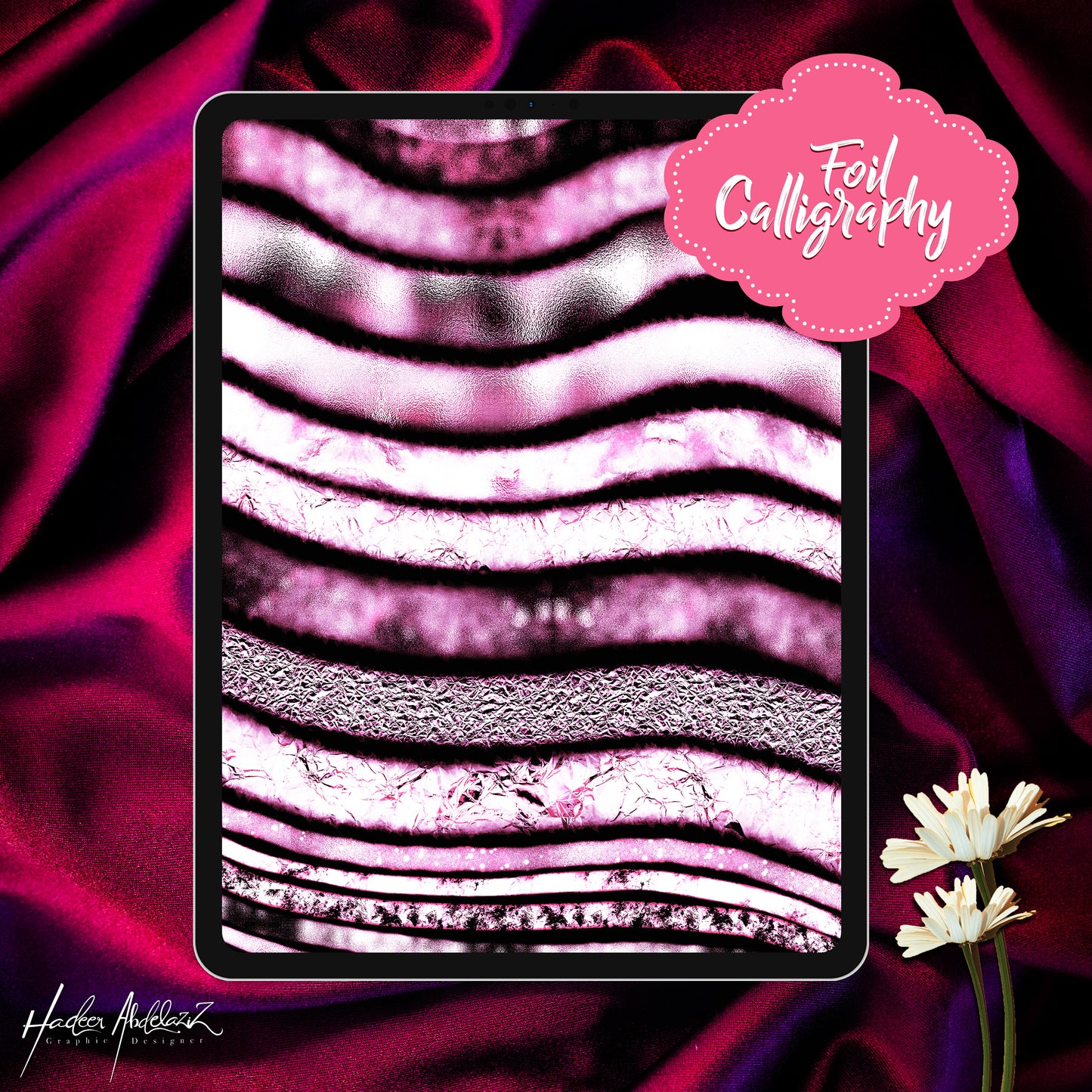 Glitter-foil-bundle-metallic-lettering-calligraphy-procreate-brushes-offer-sale-paint-shiny-texture