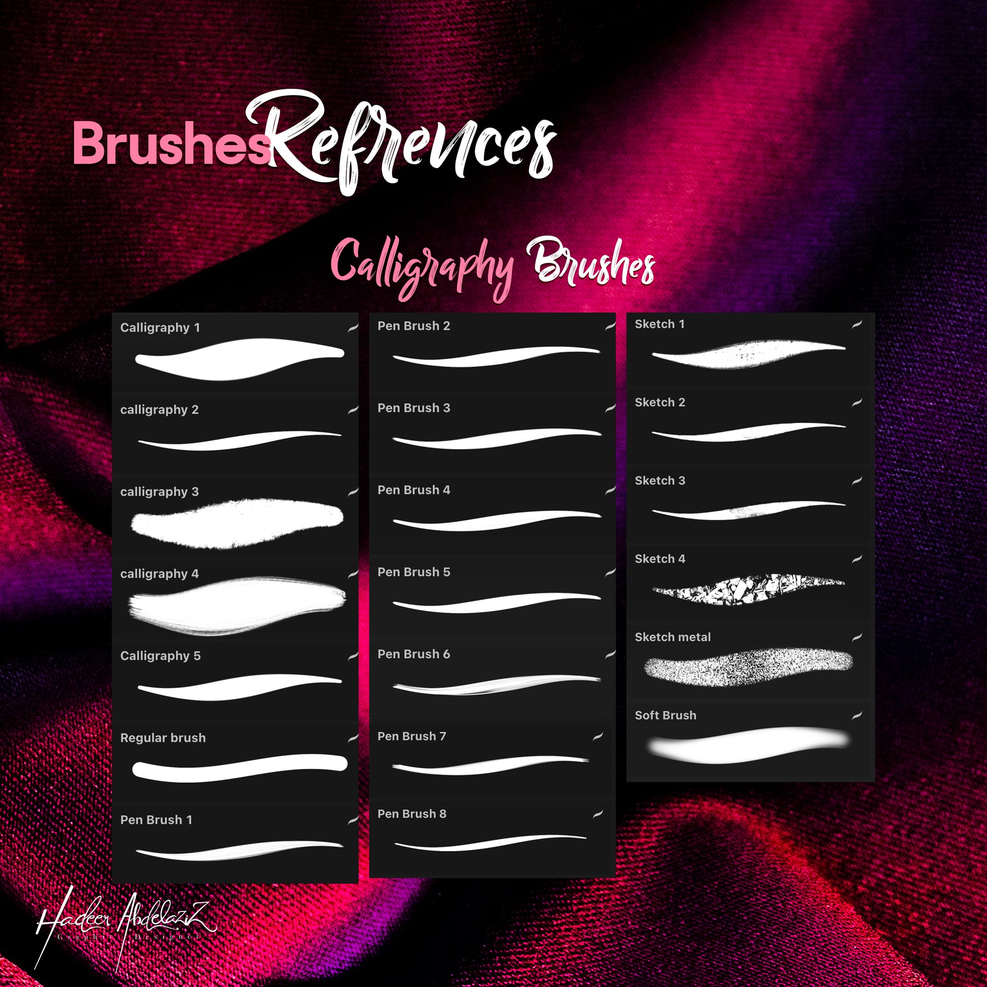 Glitter-foil-bundle-metallic-lettering-calligraphy-procreate-brushes-offer-sale-paint-shiny-texture