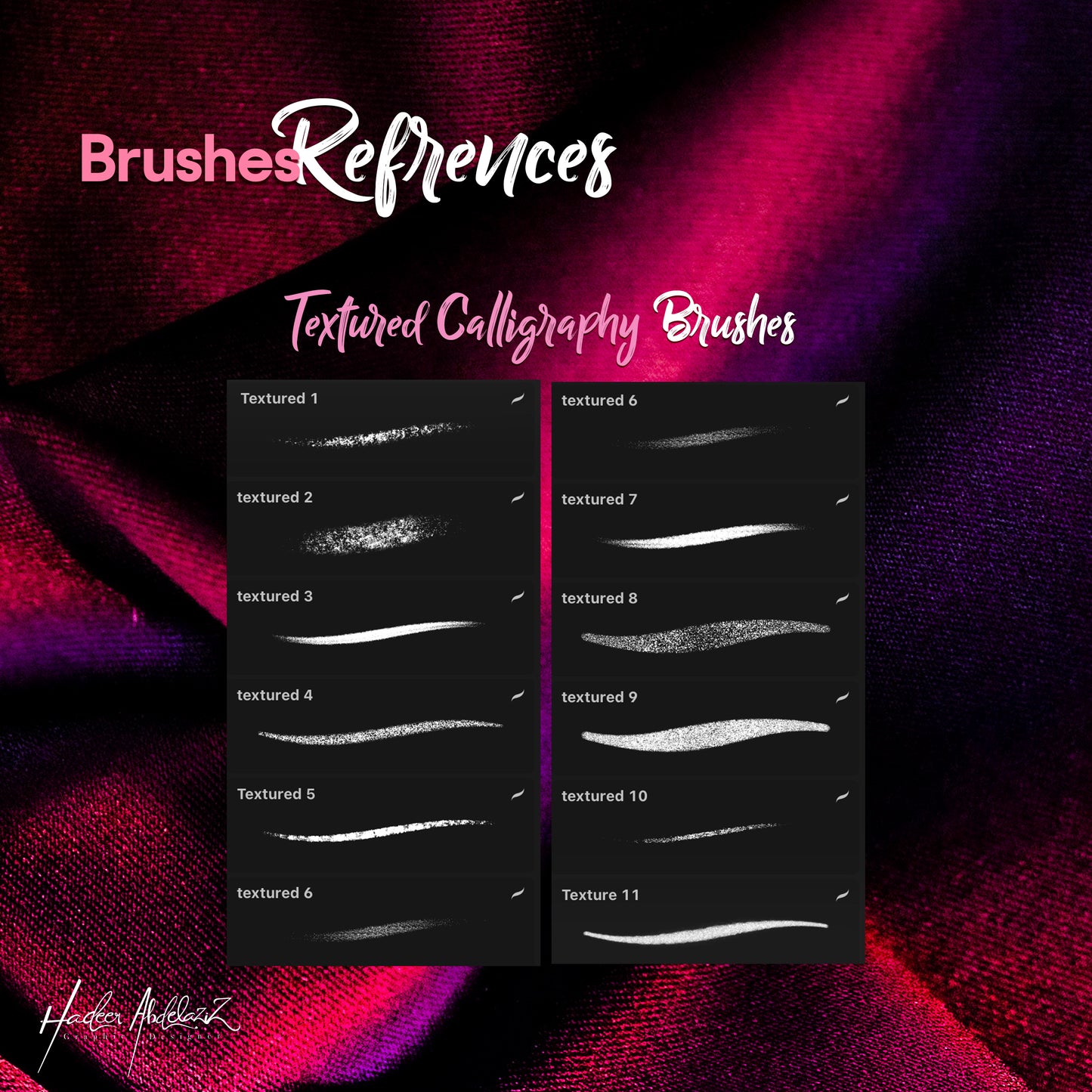 Glitter-foil-bundle-metallic-lettering-calligraphy-procreate-brushes-offer-sale-paint-shiny-texture