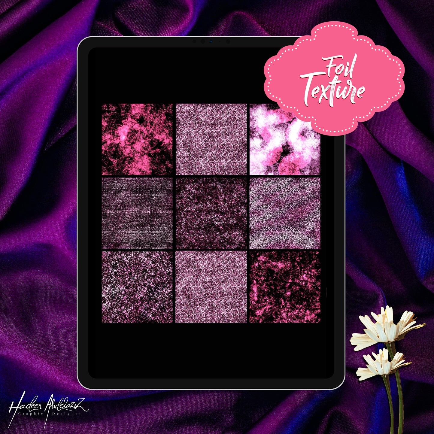 Glitter-foil-bundle-metallic-lettering-calligraphy-procreate-brushes-offer-sale-paint-shiny-texture