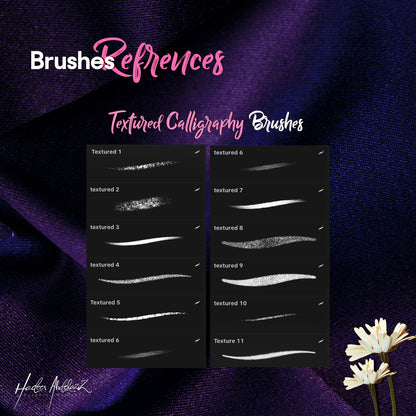 Calligraphy Drawing Lettering Brushes set for Procreate