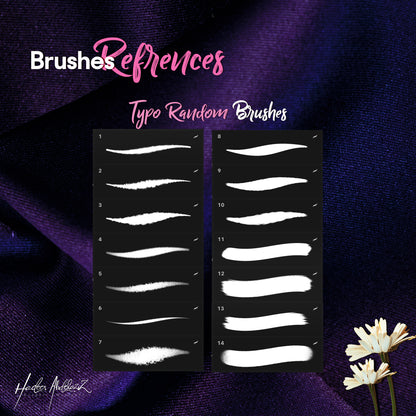 Calligraphy Drawing Lettering Brushes set for Procreate